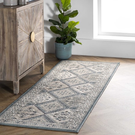 Nuloom Becca Traditional Tiled Area Rug 2ft 6in x 8ft OWMN04C-2608